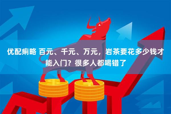 优配痢略 百元、千元、万元，岩茶要花多少钱才能入门？很多人都喝错了